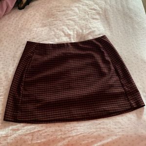 urban outfitters checkered mini skirt